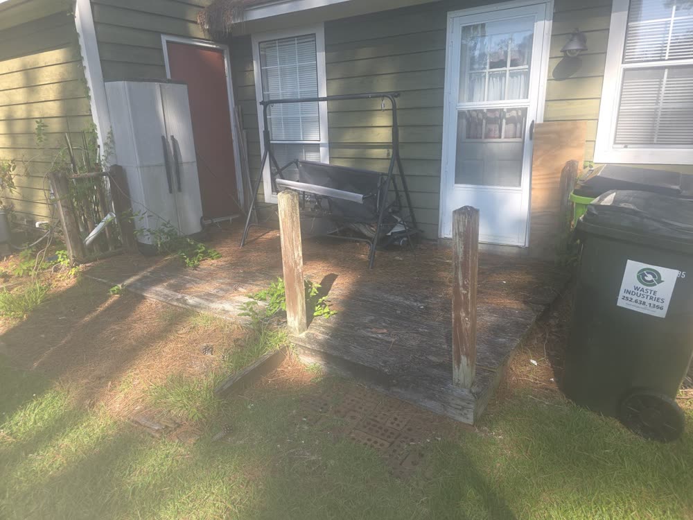Back deck, before